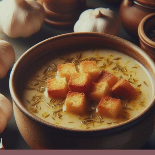 52 clove garlic soup